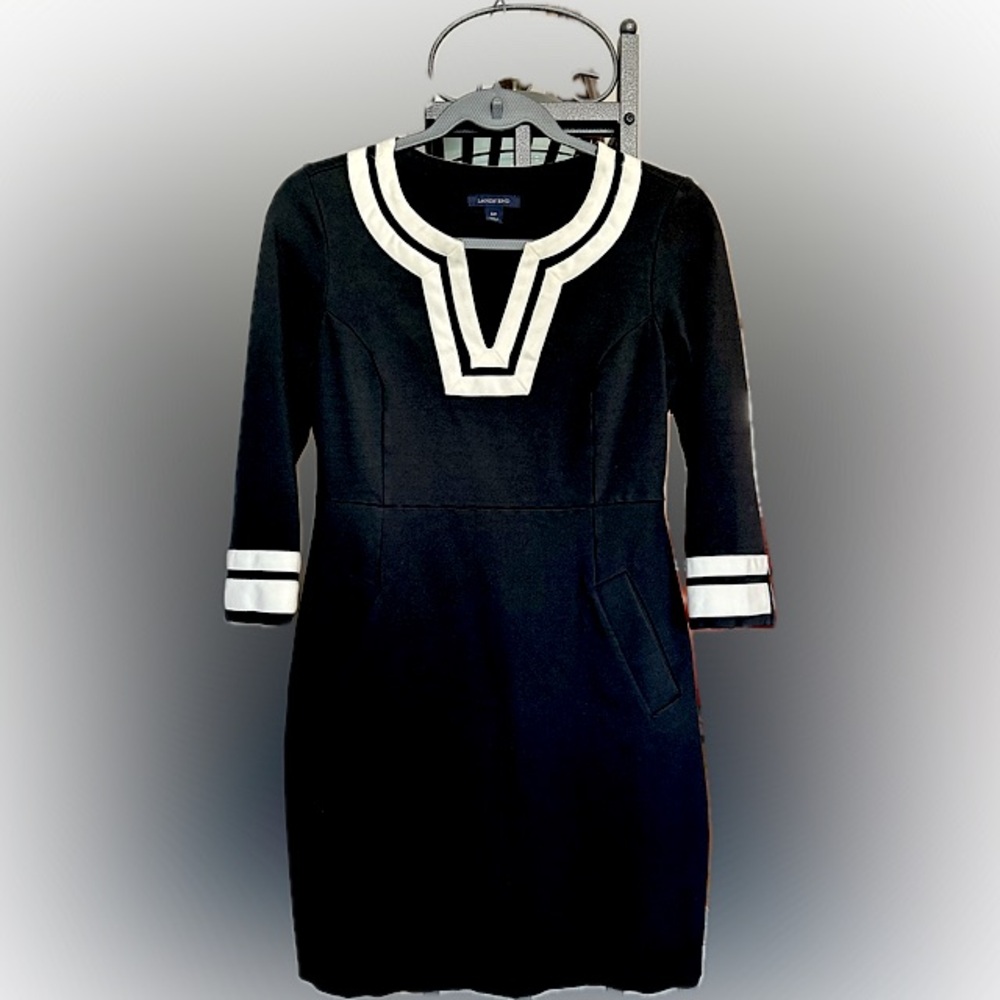 Vintage-Look Petite Dress Lands’ End Office Wear